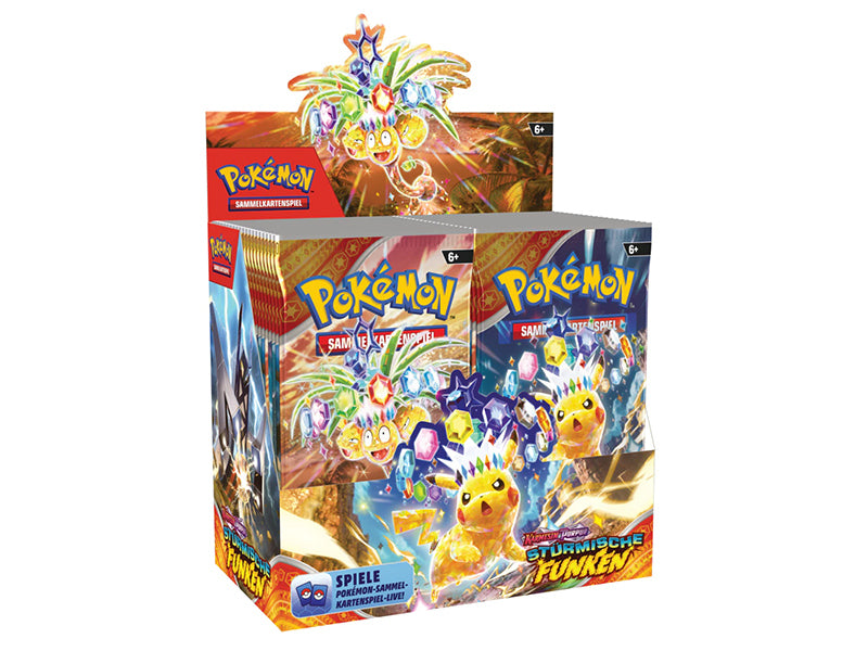 Pokemon - Karmesin & Purpur 08 - Stürmische Funken Display (36 Booster) (Deutsch) - TCG-Tor
