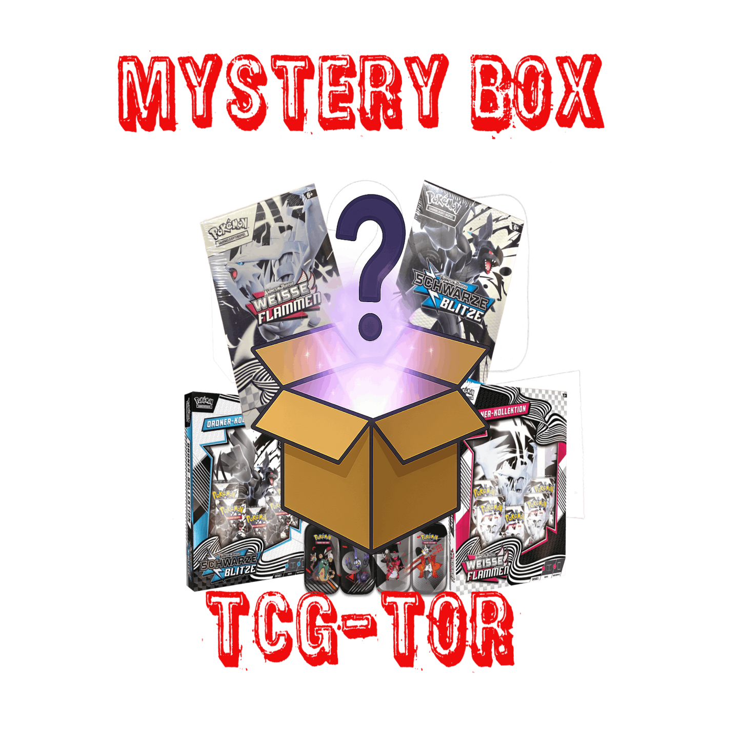TCG_Mystery_Box_Schwarze_Blitze_weisse_flammen_pokemon_tcg_tor