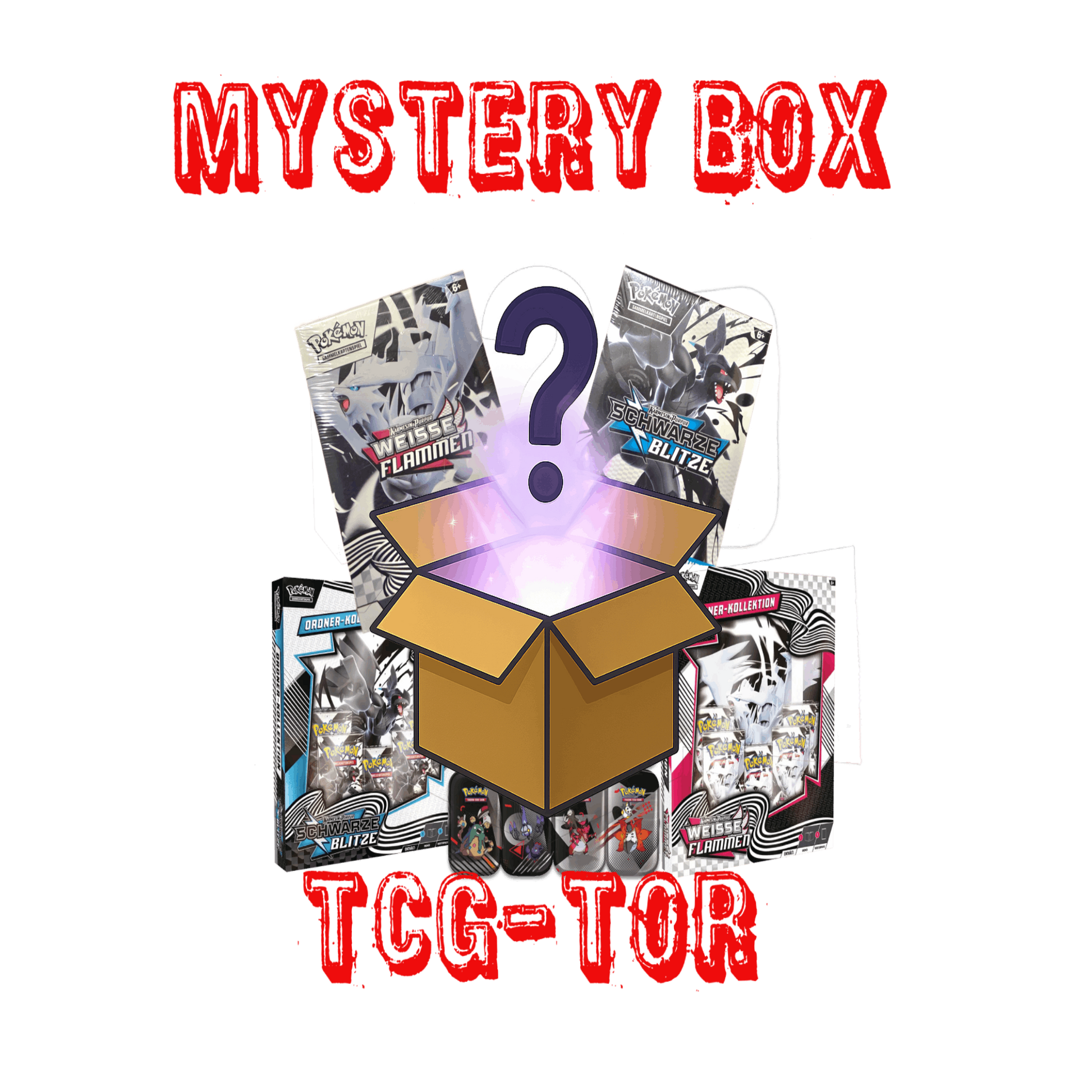 TCG_Mystery_Box_Schwarze_Blitze_weisse_flammen_pokemon_tcg_tor