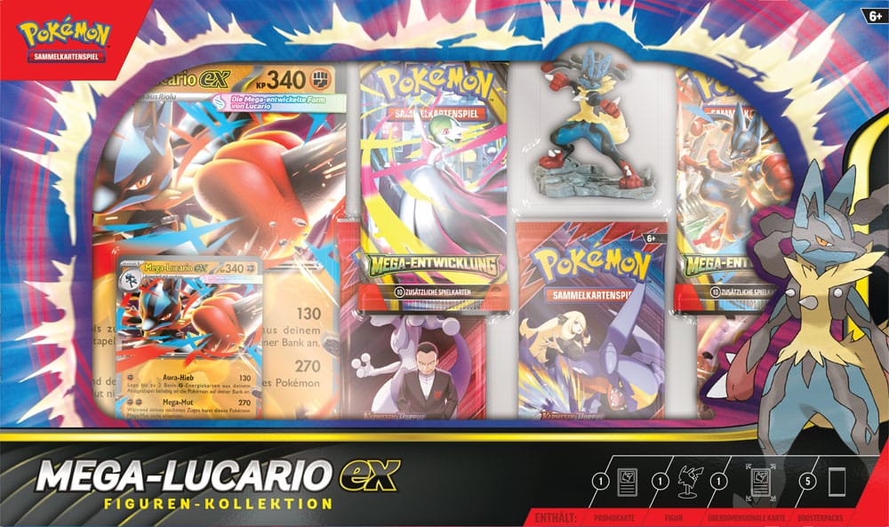 pokemon mega-lucario ex figuren kollektion tcg tor